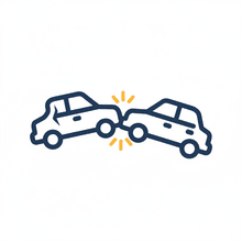 Car accident icon