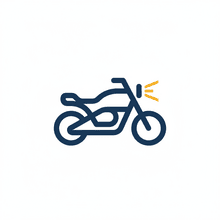 Motorcycle accident icon